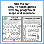 First Grade No-Prep Phonics Games Bundle - learning-at-the-primary-pond