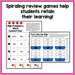 High Frequency Word Games | Dolch Second Grade Words - learning-at-the-primary-pond