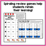High Frequency Word Games | Dolch Second Grade Words - learning-at-the-primary-pond