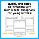 Kindergarten Writing Prompts | Informational, Narrative, Opinion Writing BUNDLE - learning-at-the-primary-pond