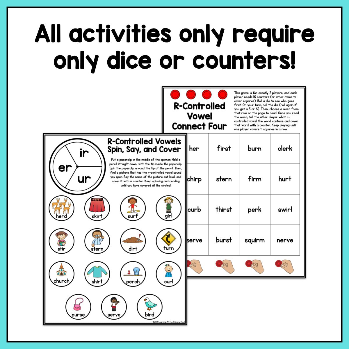 R-Controlled Vowels Games: First Grade No-Prep Phonics - learning-at-the-primary-pond