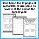 Summer Homework Packet for Rising Third Graders (who have completed second grade) - learning-at-the-primary-pond