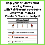 Decodable Christmas Reader's Theater Play Scripts for Kindergarten | SOR aligned - learning-at-the-primary-pond