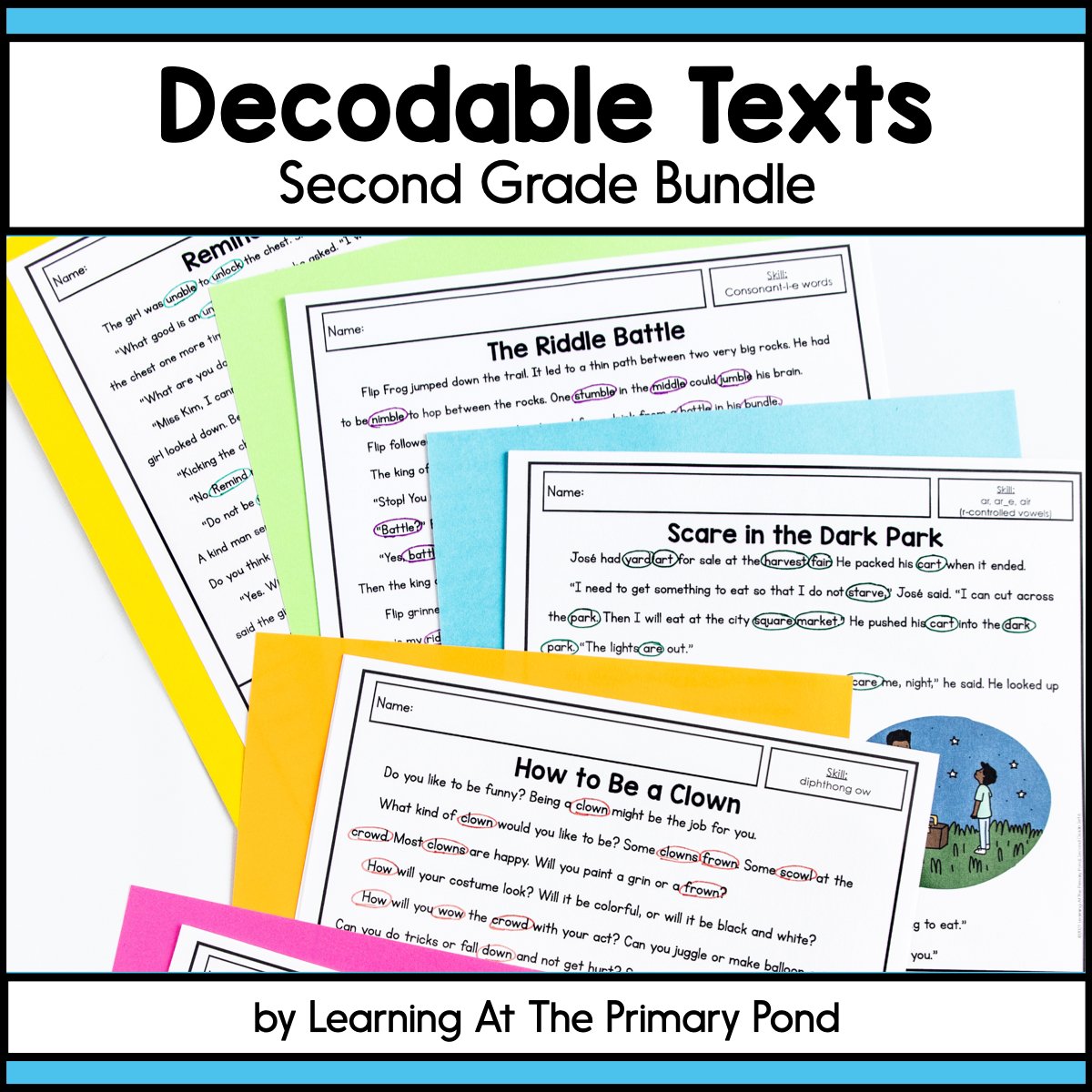 Decodable Readers Texts Second Grade Bundle Learning At