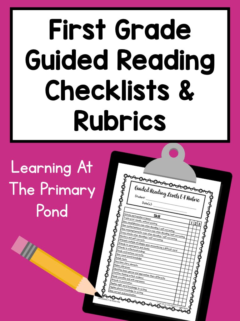 Guided Reading Strategies Rubrics LAFS First Grade by Falling for