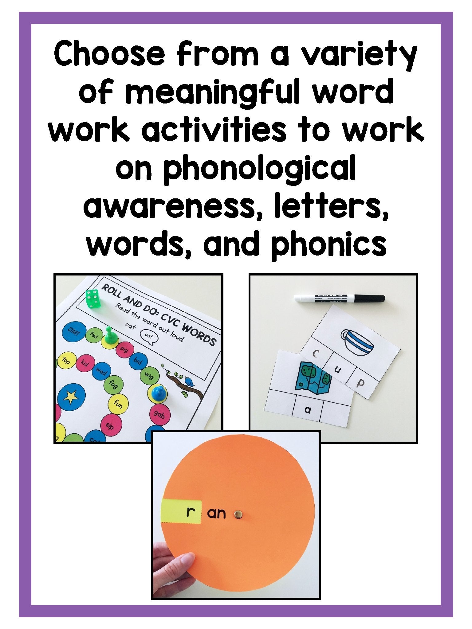 Kindergarten Word Work Center Activities - learning-at-the-primary-pond