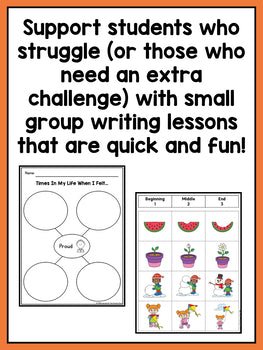 Small Group Narrative Writing Lessons for First Grade - learning-at-the-primary-pond