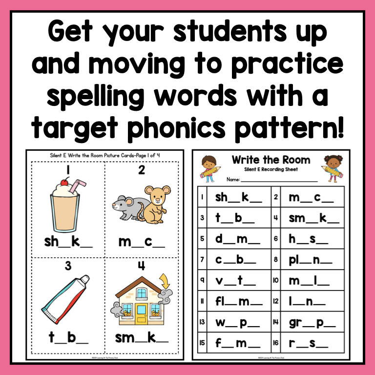 Write the Room | Phonics-Based Encoding Practice for 2nd Grade - learning-at-the-primary-pond