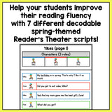 Decodable Spring-Themed Reader's Theater Play Scripts for 1st Grade | SOR