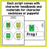 Decodable Spring-Themed Reader's Theater Play Scripts for 1st Grade | SOR