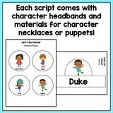 Decodable Winter-Themed Reader's Theater Play Scripts for 1st Grade | SOR