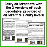 Decodable Life Science Texts | Nonfiction Decodables for 2nd Grade