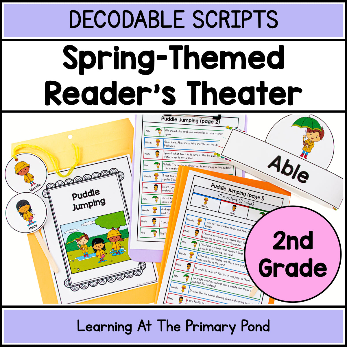 Decodable Spring-Themed Reader's Theater Play Scripts for 2nd Grade ...