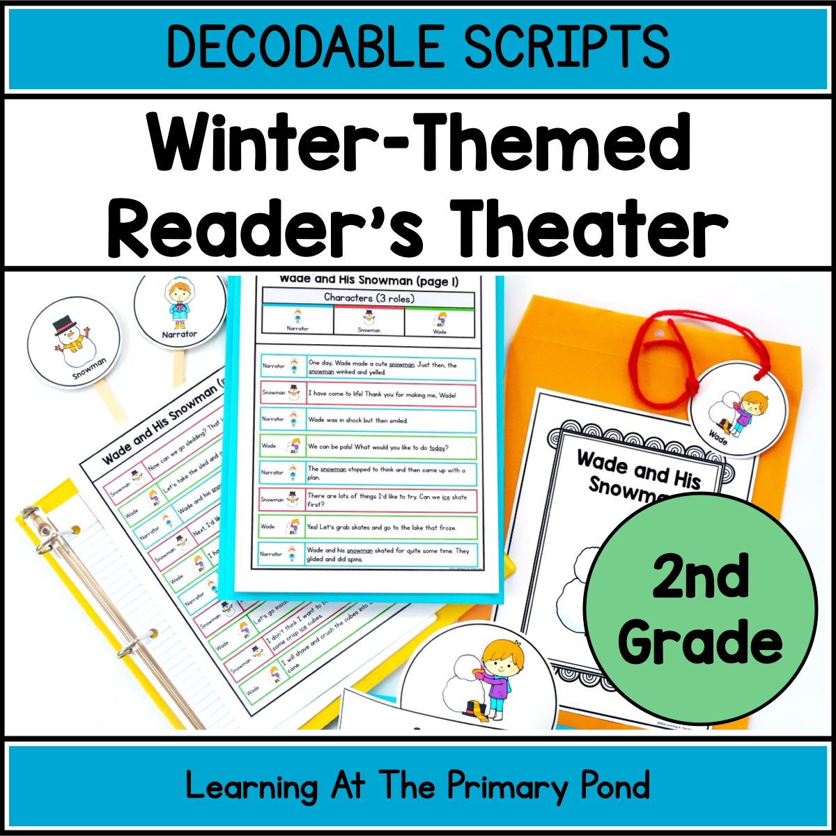 Decodable Winter-Themed Reader's Theater Play Scripts for 2nd Grade ...