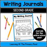 Monthly Writing Journals for 2nd Grade | Writing Skill Practice | No Prep