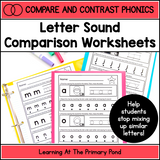 Letter Sound Practice Worksheets | Compare & Contrast Phonics