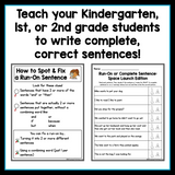 Blast Off to Sentence Writing | A Mini-Unit for K-2