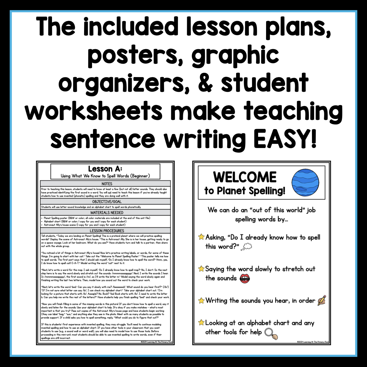 Writing Blaster Blast Off to Sentence Writing | A Mini-Unit for K-2 – Learning at the ...