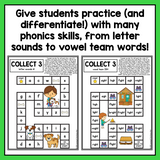 Collect 3 Center Activities for 1st Grade | Year Long Literacy Centers