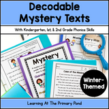 Mystery Genre Passages | Decodables with K-2 Phonics Skills | Winter