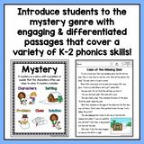 Mystery Genre Passages | Decodables with K-2 Phonics Skills | Winter