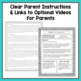 Family Literacy Games {Take-Home Reading Activities for Kindergarten}