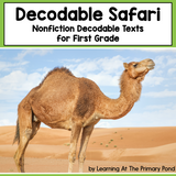 Decodable Safari Texts | Nonfiction Decodable Passages for First Grade