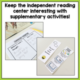 First Grade Independent Reading Center Supplementary Materials