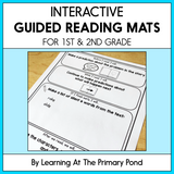 Interactive Guided Reading Mats for 1st Grade and 2nd Grade