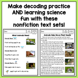 Decodable Life Science Texts BUNDLE | Nonfiction Decodables for K-2