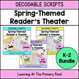 Decodable Spring-Themed Reader's Theater Play Scripts for K-2 BUNDLE | SOR