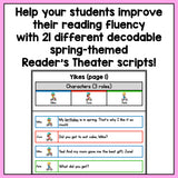 Decodable Spring-Themed Reader's Theater Play Scripts for K-2 BUNDLE | SOR