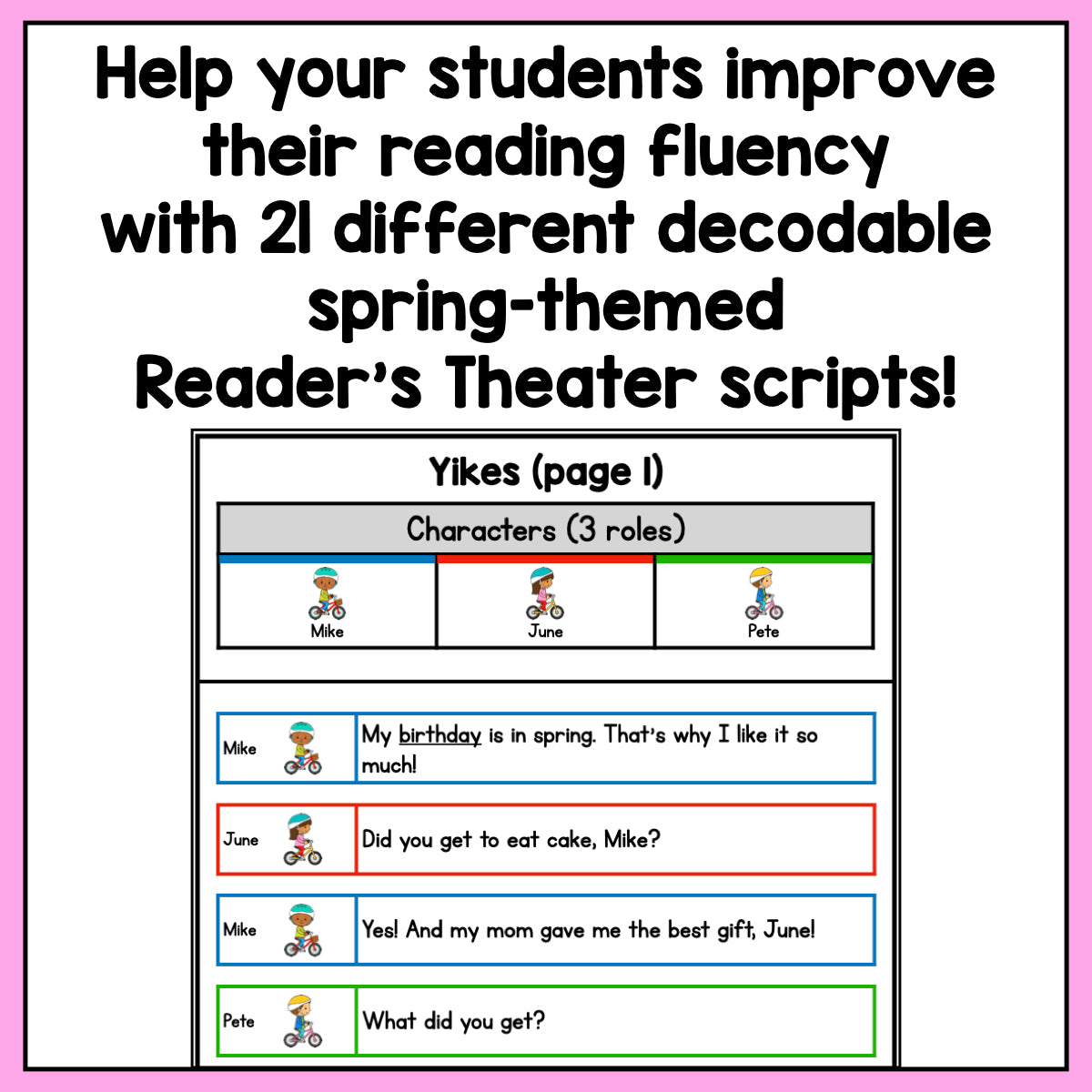 1200 Script Decodable Reader's Theater Scripts – Learning at the Primary Pond