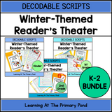 Decodable Winter-Themed Reader's Theater Play Scripts for K-2 BUNDLE | SOR