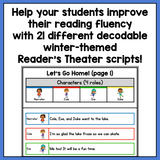 Decodable Winter-Themed Reader's Theater Play Scripts for K-2 BUNDLE | SOR