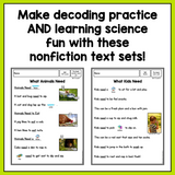 Decodable Life Science Texts | Nonfiction Decodables for Kindergarten
