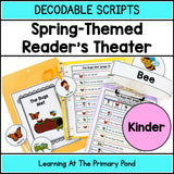 Decodable Spring-Themed Reader's Theater Play Scripts for Kindergarten | SOR