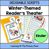 Decodable Winter-Themed Reader's Theater Play Scripts for Kindergarten | SOR