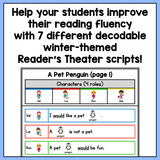 Decodable Winter-Themed Reader's Theater Play Scripts for Kindergarten | SOR