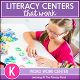 Kindergarten Word Work Center Activities