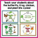 Plant and Animal Life Cycles | Activities & Lessons Bundle