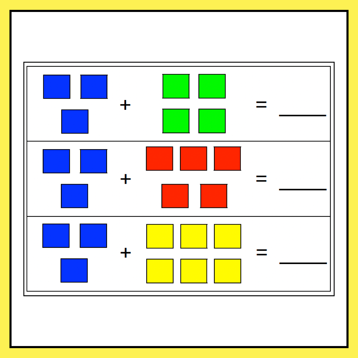 Addition Mat Visual Addition Mats for Adding Within 10 – Learning at the Primary Pond