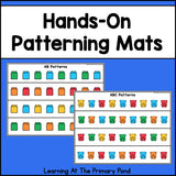 Pattern Block Mats and Linking Cube Mats for Practicing Making Patterns