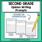 Second Grade Opinion Writing Prompts For Differentiation