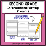 Second Grade Informational Writing Prompts For Differentiation