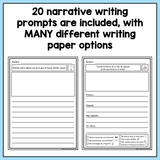 SPANISH Writing Prompts For Second Grade Narrative Writing