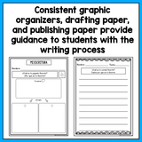 SPANISH Writing Prompts for Kinder - Informational, Narrative, & Opinion BUNDLE