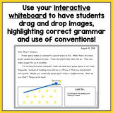 Grammar & Writing Conventions No-Prep Interactive Whiteboard Passages