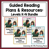 Levels K Through N BUNDLE - Guided Reading Activities and Lesson Plans