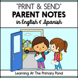 Parent Notes Pack in English and Spanish